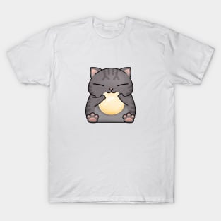 Chubby Cat White Dango T-Shirt